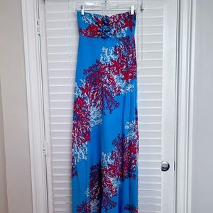 Lilly Pulitzer Strapless Maxi Dress - Size Small